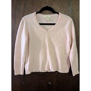 Peck & Peck Petite XL Pink 100% Cashmere Sweater